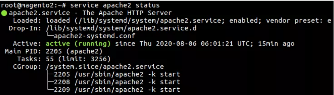 installed apache2 on ubantu